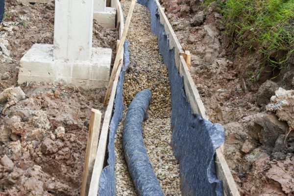 French Drain Installation in Oconomowoc